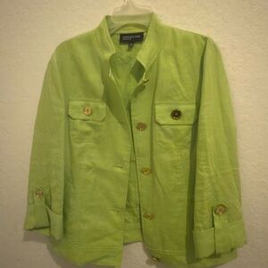 Jones New York Women's Lime Utility Jacket